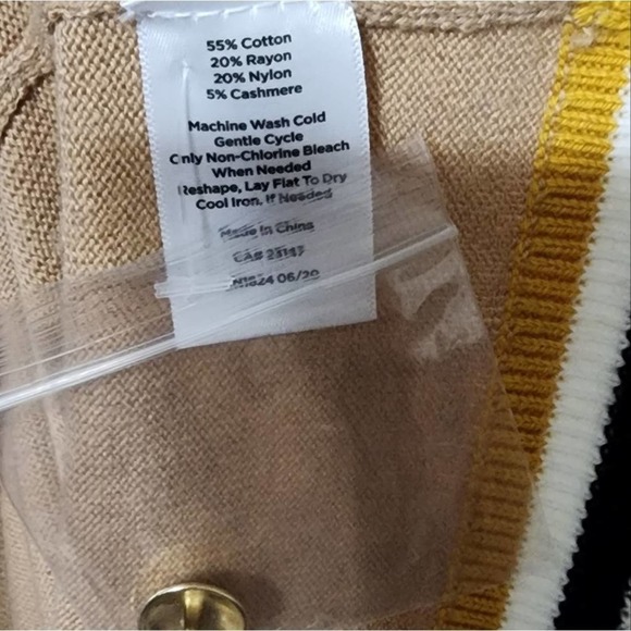 TALBOTS Super Soft Tipped Cashmere Cardigan plus size 3X NEW!!! - Picture 7 of 8